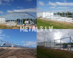 Metala Angaru Izgatavošana Изготовление Металлических Ангаров Steel Hangars Installation 